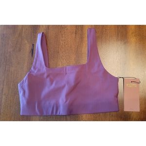 NWT Girlfriend Collective Goji Tommy Sports Bra Square Neck